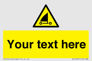 Custom Warning sand yachting